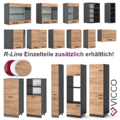 Vicco Eckküchenzeile + Arbeitsplatten R-Line Anthrazit Goldkraft 187 X 167 Cm Holzwerkstoff -Vidaxlko Verkaufe 2aad7fa34b46be8ddaecfc68cf38a48e