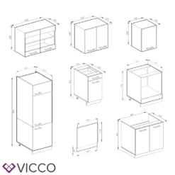 Vicco Küchenzeile R-Line Weiß Anthrazit Hochglanz 300 Cm Holzwerkstoff -Vidaxlko Verkaufe 2c60e0ddecf6240c3fbd97a379c81d83 1