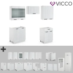 Vicco Küchenzeile Fame-Line Weiß Landhaus 200 Cm Holzwerkstoff 13 Vicco Küchenzeile Fame-Line Weiß Landhaus 200 Cm Holzwerkstoff -Vidaxlko Verkaufe 2f5e3aa1c473b02b9dc67427775dae88