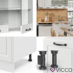 Vicco Küchenzeile R-Line Weiß Landhaus 300 Cm Holzwerkstoff -Vidaxlko Verkaufe 2fc5d2ae8676a7bf5b9464f4a5ca2faf