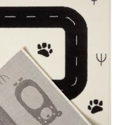 Kinderteppich Kurzflor Avenue Straße Creme Schwarz, Größe:120x170 Cm -Vidaxlko Verkaufe 2ff347f83cedcc7dd0fc3d648fb6c8cd 1