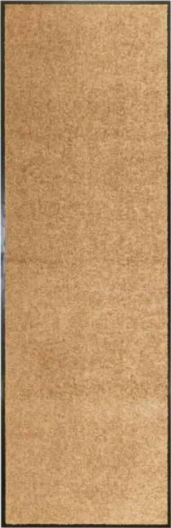 VidaXL Fußmatte Waschbar Creme 60x180 Cm