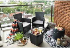 Keter 3-tlg. Garten-Sitzgruppe Iowa Graphitgrau 223929 -Vidaxlko Verkaufe 31157efa08feafddecd1cbde515accca