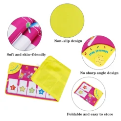 Kinder Baby Klavierteppich Klaviermatte Musikmatte Musik Klavier Matte Spielzeug 100*36cm -Vidaxlko Verkaufe 312732fc7e0605ad120f82c4d61dd07c