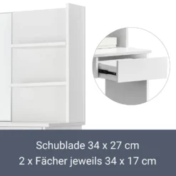Juskys Schminktisch Jenna – Eleganter Kosmetiktisch 75 X 40 X 135 Cm In Weiß – Moderner Frisiertisch Aus Holz Mit Spiegel, Schublade & 2 Ablagefächern 9 Juskys Schminktisch Jenna – Eleganter Kosmetiktisch 75 X 40 X 135 Cm In Weiß – Moderner Frisiertisch Aus Holz Mit Spiegel, Schublade & 2 Ablagefächern -Vidaxlko Verkaufe 31839d2c150a4d2fe521a4854b4fb278