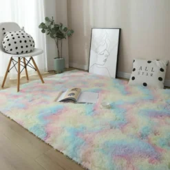 Regenbogen Übergroße Flauschige Teppiche 120*160cm Shaggy Area Rug Esszimmer Schlafzimmer Teppich Bodenmatte -Vidaxlko Verkaufe 324d324587b5de7abf2cdd1afba1d7a9
