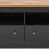 Lowboard TV-Schrank Westminster 153cm Grau Dunkel Wotaneiche Wohnzimmer