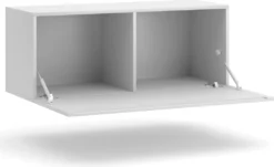 3xEliving TV-Schrank / Lowboard DEMI 2 15 100cm In Weiss/weiss In Hochglanz -Vidaxlko Verkaufe 336fca3f7ec4743cf1853a5892f3ba3a