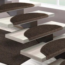 Sisal-Stufenmatte Tiger-Eye Braun 23.5 X 65 Cm Halbrund -Vidaxlko Verkaufe 34463596f71ca96ef3cb333dc1134688