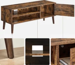 VASAGLE TV Lowboard,TV-Schrank, Fernsehschrank Für Fernseher Bis Zu 55 Zoll, Fernsehtisch, Für Wohnzimmer, Industrie-Design, Vintagebraun LTV120T01 -Vidaxlko Verkaufe 345b3f05e0080fa37cde760b346242bd