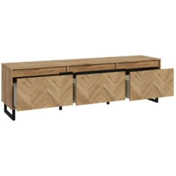 Lowboard SOLLETICO HIFI TV Fernseher Kommode Ca. 186 X 54x 42 Cm Bartex Eiche Nb. Staboptik -Vidaxlko Verkaufe 350f30ca4a02be2b02d23066f60345f2