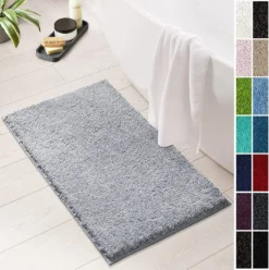 Badematte Sky Soft Silbergrau 70 X 120 Cm