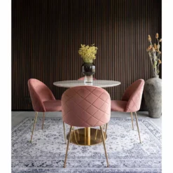 House Nordic Geneve, Gepolsterter Sitz, Samt, Pink -Vidaxlko Verkaufe 3617886df80695097bc255dfedf191dc