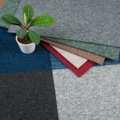 Teppichfliesen Selbstliegend Schatex Living ''2621 Hellblau'' Schlinge | 1 Teppichfliese = 50 X 50 Cm - Ideal Für Zuhause -Vidaxlko Verkaufe 37cda500fc553d8423fdd6122053af6a