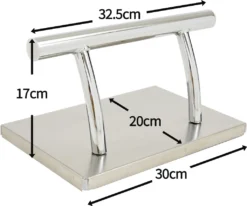 Barberpub Edelstahl Fußstütze Professional Friseurfußstütze, Mobile Fußpedal Fußauflage, Foot Rest Fußablage Friseurstuhl Salonausstattung, FT001S, Silber -Vidaxlko Verkaufe 37cfc503d0186c3ec1894add0f78091a