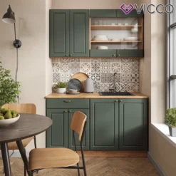 Vicco Küchenzeile Fame-Line Goldkraft Grün-Gold 140 CmHolzwerkstoff -Vidaxlko Verkaufe 38cdb67fc43ad52fb86c410766b69c9a