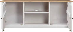 VidaXL TV-Schrank Weiß 120x40x50 Cm Massivholz Panama-Kiefer -Vidaxlko Verkaufe 3aa5cea52c3125e89a21cf95db753c93