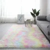 Regenbogen Übergroße Flauschige Teppiche Shaggy Area Rug Esszimmer Schlafzimmer Teppich Bodenmatte 100*160cm