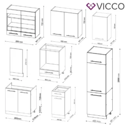Vicco Küchenzeile Fame-Line Goldkraft Grün Landhaus 300 Cm Holzwerkstoff 9 Vicco Küchenzeile Fame-Line Goldkraft Grün Landhaus 300 Cm Holzwerkstoff -Vidaxlko Verkaufe 3c820dac82a3864a2c40ffbfbace271d