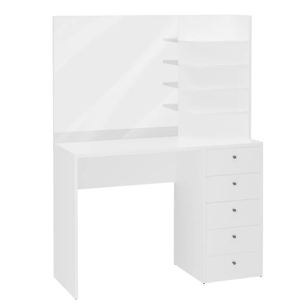 Schminktisch MARL Schreibtisch In Weiß Ca. 105 X 140 X 40 Cm 2 Schminktisch MARL Schreibtisch In Weiß Ca. 105 X 140 X 40 Cm – Bild 2