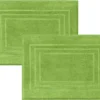 2er-Pack Frottee Duschvorleger 50x70 Cm Grün