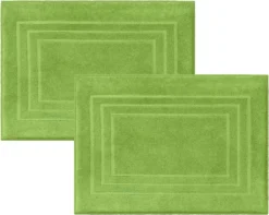 2er-Pack Frottee Duschvorleger 50x70 Cm Grün