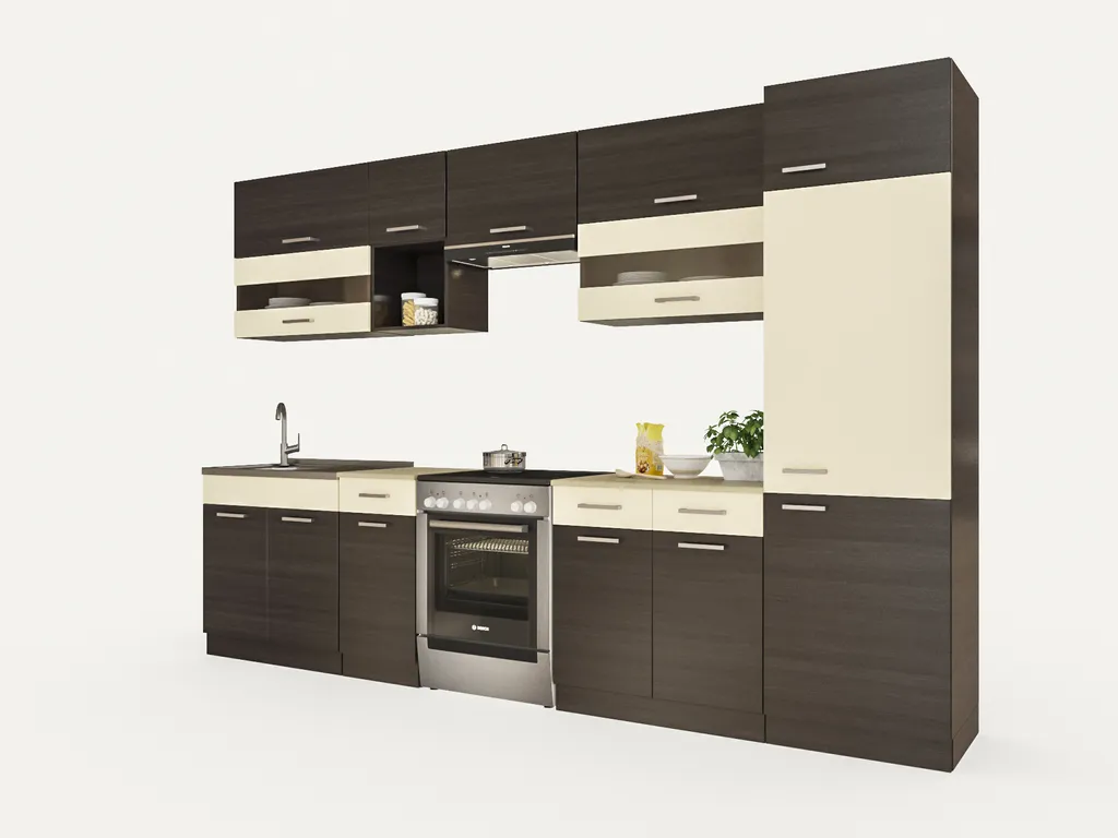 Küche Alina 320+ Küchenzeile Küchenblock EinbauKüche KomplettKüche Wenge 1 Küche Alina 320+ Küchenzeile Küchenblock EinbauKüche KomplettKüche Wenge