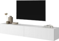 Selsey TV-Lowboard Veldio, Weiß, Mit Gefräster Front, 175 Cm Breit -Vidaxlko Verkaufe 4161d96e15ed784cea4efdcfaed3a676