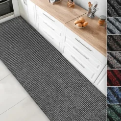 Küchenläufer Granada Grau Breite: 80 Cm, Länge: 200 Cm