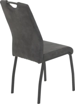 4er Set Esszimmerstuhl Elif - Mikrofaser Anthrazit - 140kg Belastbar -Vidaxlko Verkaufe 45ca5e98d39bcb4d83bc8328d5b449bf