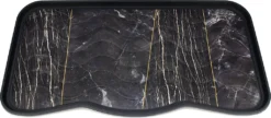Deco Schuhablage Schuhabtropfschale Schuhtablett Schuhwanne Matte 38 X 75 Cm MARBLE BLACK Stein-Optik Marmor-Motiv