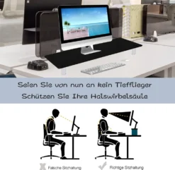 Mucola Fernseherhöhung Glasaufsatz TV-Aufsatz Tisch 80CM Rack Halterung Ständer Schwarz 80cm Halterung Bildschirm Regal Erhöhung -Vidaxlko Verkaufe 472c29dc0cacef9f8b3b6e8edbffc0fa