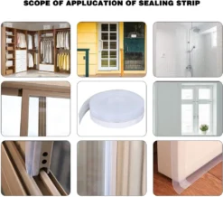 10 M X 25 Mm, Pack Of 2 Sealing Strips, Miciler Transparent Self-adhesive Sealing Tape, Multifunctional Door Floor Seal, Soundproof, Windproof, Dust Protection, Silicone Seal Strips For Doors And Windows -Vidaxlko Verkaufe 485948b0fb25f67c12de3590ca681441