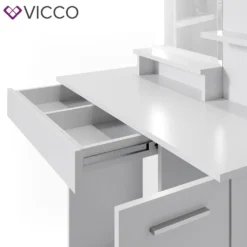 Vicco Schminktisch JULIA Weiß Frisiertisch Kommode Frisierkommode Spiegel -Vidaxlko Verkaufe 4882a853790285f47075161644d94bf8