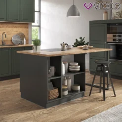 Vicco Kücheninsel Fame-Line Anthrazit-Gold Landhaus 90 Cm Holzwerkstoff 10 Vicco Kücheninsel Fame-Line Anthrazit-Gold Landhaus 90 Cm Holzwerkstoff -Vidaxlko Verkaufe 4903163ab95a3a132a62f0203ffebc7b