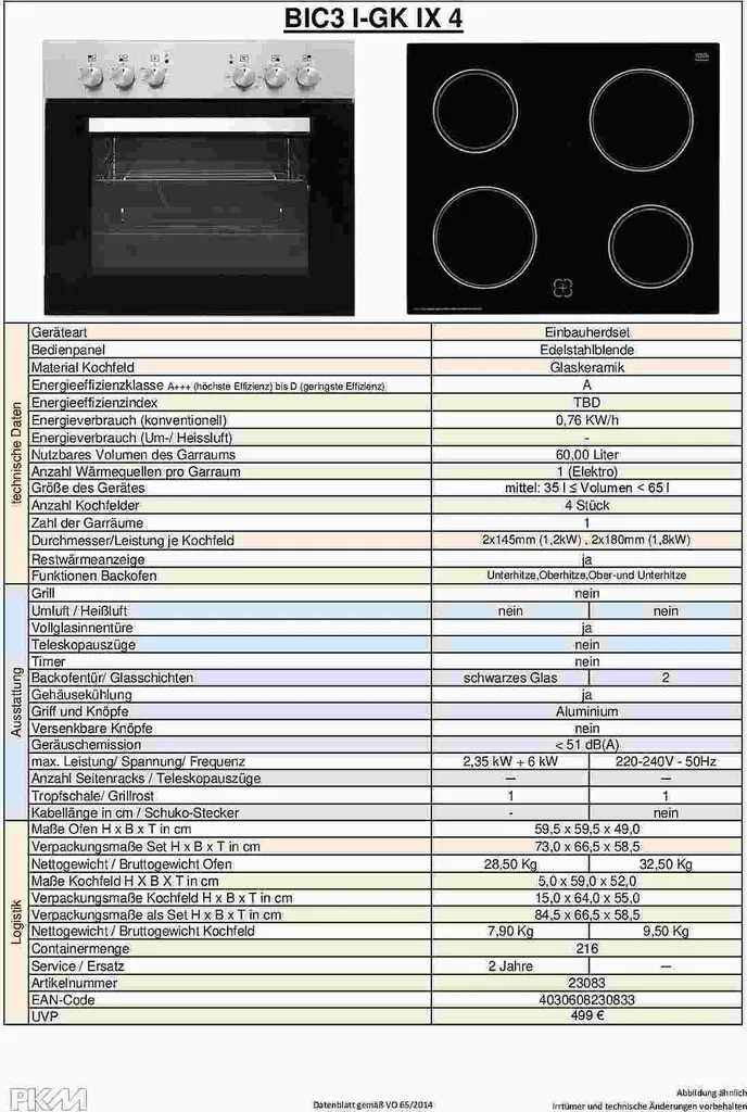 Küchenblock Biggi 270 Cm In Weiß Matt Mit Glaskeramik Kochfeld, Herd, Kühlschrank, Dunsthaube Und Spüle 5 Küchenblock Biggi 270 Cm In Weiß Matt Mit Glaskeramik Kochfeld, Herd, Kühlschrank, Dunsthaube Und Spüle – Bild 5