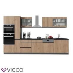 Vicco Küchenzeile R-Line J-Shape Anthrazit Goldkraft 350 Cm Holzwerkstoff 14 Vicco Küchenzeile R-Line J-Shape Anthrazit Goldkraft 350 Cm Holzwerkstoff -Vidaxlko Verkaufe 4b3e24aaaed201a70c5c73954cc0299b