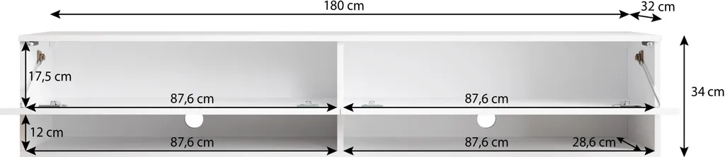 Furnix TV- Lowboard Alyx 180 Cm TV-Schrank Mit LED-Beleuchtung Loft Design Old Style Wood 3 Furnix TV- Lowboard Alyx 180 Cm TV-Schrank Mit LED-Beleuchtung Loft Design Old Style Wood – Bild 3
