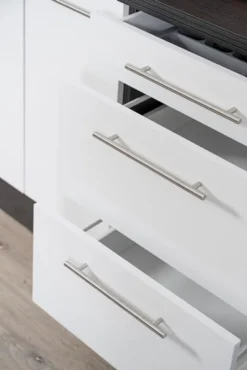 Respekta Küchenzeile Küche Küchenblock Einbauküche Hochglanz 240cm Eiche Schwarz -Vidaxlko Verkaufe 4cc89ddd76f34b393fb16ea3fd002433 1