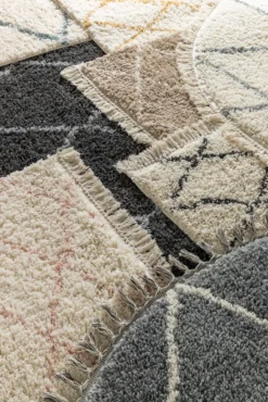 Wohnzimmer Shaggy Teppich Diamantmuster Super Soft Moderner Hochflor Teppich Weiss Grau, Grösse: 155x230cm -Vidaxlko Verkaufe 4d4363476e7c211b98964e5ff0cf72f9