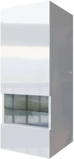 Grekpol- Wohnwand,Anbauwand, TV-Lowboard, Hängeschränke, Wandboard, Fernsehschrank, Wohnzimmerschran -WIKA 3 (Weiß Glanz, Mit LED Beleuchtung) -Vidaxlko Verkaufe 4e31422734685f629669bd42d9c01f02