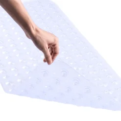 OneTwoFit Extra Lange Rutschfeste Badematte Mit 200 Saugnäpfen Duschmatte Maschinenbadematte 100x 40 Cm AB189 -Vidaxlko Verkaufe 4f0a74c70663f26ebc9db420eeb18e1d