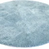 Mikrofaser-Badematte 90 Cm Rund, Hellblau 90cm
