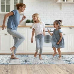 Läufer Küchenläufer Abwischbar Flurläufer Teppichläufer MIRZA Blau Azulejos Robust Breite 48cm Länge 180cm -Vidaxlko Verkaufe 50582947698ce7f4485ebbdfbedab8dd