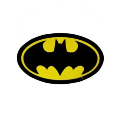 Batman - Teppich AG519 (98 Cm X 57 Cm) (Schwarz/Gelb)
