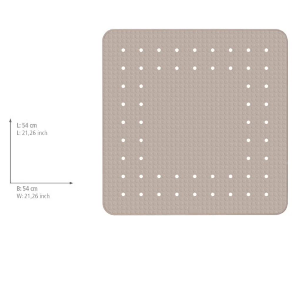 Wenko Duscheinlage Mirasol Taupe 4 Wenko Duscheinlage Mirasol Taupe – Bild 4