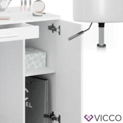 Vicco Schminktisch Frisiertisch Frisierkommode Almina Weiß Mit Spiegel + Hocker -Vidaxlko Verkaufe 52551a798540d96cca377dd1ecb0b3d5