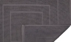 Betz 2 Stück Badvorleger PALERMO 100% Baumwolle Badematte Badteppich Duschvorlage Größe 60x60 Cm Qualität 680g/m² Farbe - Anthrazit -Vidaxlko Verkaufe 526e97e76121fde2a7739a98cd50a125