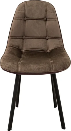 Esszimmerstühle - Esstischstühle In Farb- Und Setvariationen - Pflegeleichte Küchenstühle In Samt- Und Lederoptik - Vielseitig Einsetzbare Esstischstühle Mit Abgesteppter Vorderseite, Farbe:Samt - Taupe, Menge:4 St. -Vidaxlko Verkaufe 52bd15f3640bbf4202c79493ef710c01
