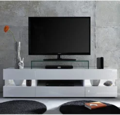 Trendteam Media Lowboard Sonic Weiß/Weiß Glanz 169 X 43 X 43,5 Cm -Vidaxlko Verkaufe 5316fa3af7b8d4206c65d0a7d6bf8acd